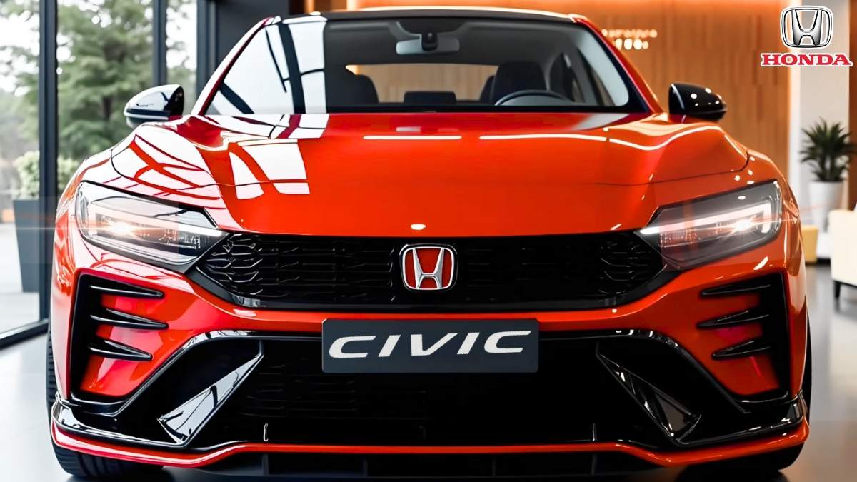 Honda Civic 2025 – Sporty Hybrid Sedan with 38 KMPL Mileage & Easy ₹9,500 EMI